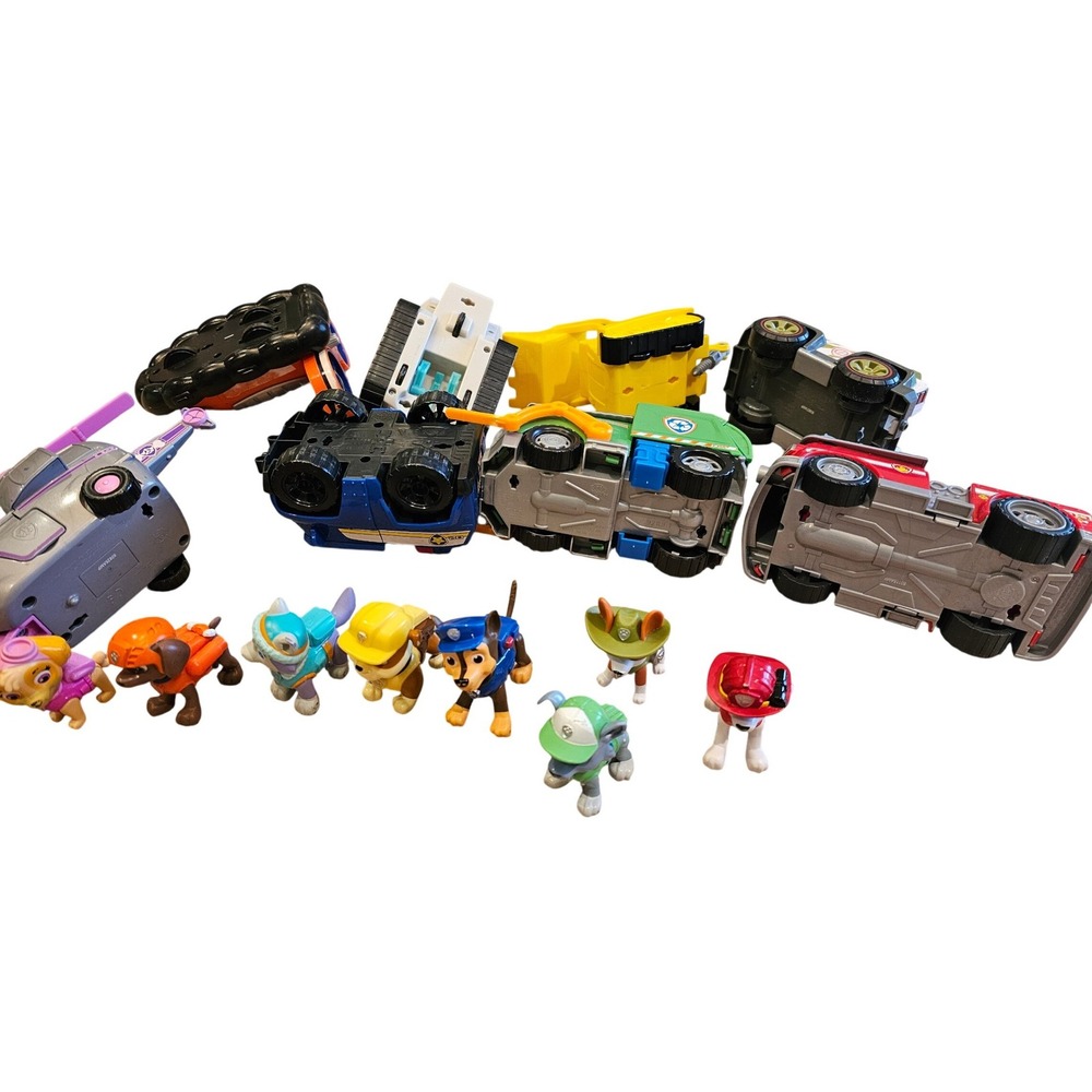 Paw Patrol Ultimate Rescue Vehicle and Figure Lot Chase Marshall Skye Rocky 16pc - Picture 10 of 10
